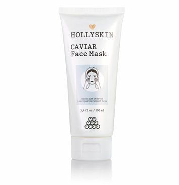 Маска для лица с черной икрой Hollyskin Caviar Face Mask 100ml sm-5368 фото