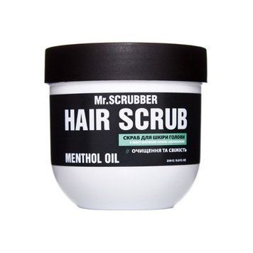 Скраб для шкіри голови з ментоловою олією та кератином Mr.Scrubber Menthol Oil Hair Scrub 250g vo-8407 фото