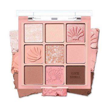Палетка тіней для повік HOLIKA MY FAVE MOOD EYE PALETTE 08 SHELL ON THE BEACH dl-91683 фото