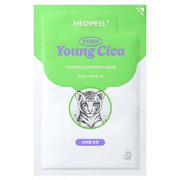 Маска для обличчя MEDIPEEL YOUNG CICA PDRN TROUBLE SOOTHING MASK ma-25138 фото