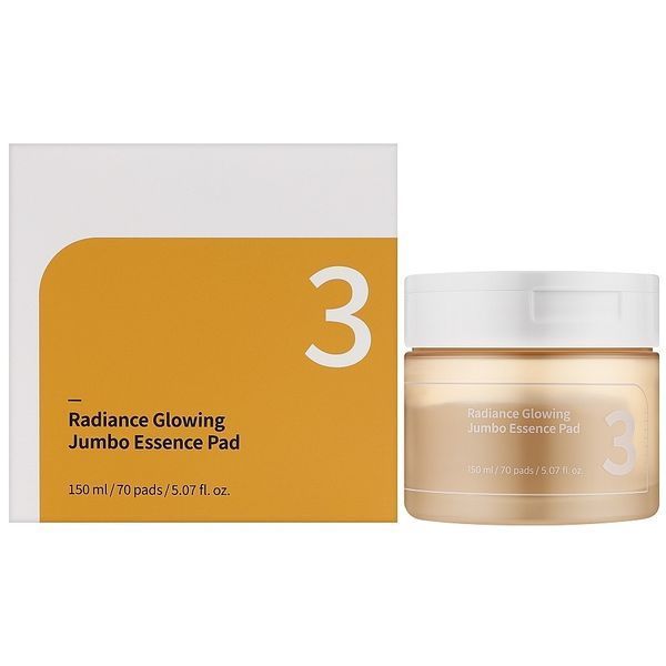 Педи Numbuzin No.3 Radiance Glowing Jumbo Essence Pad (150ml *70ea ) pe-80982 фото