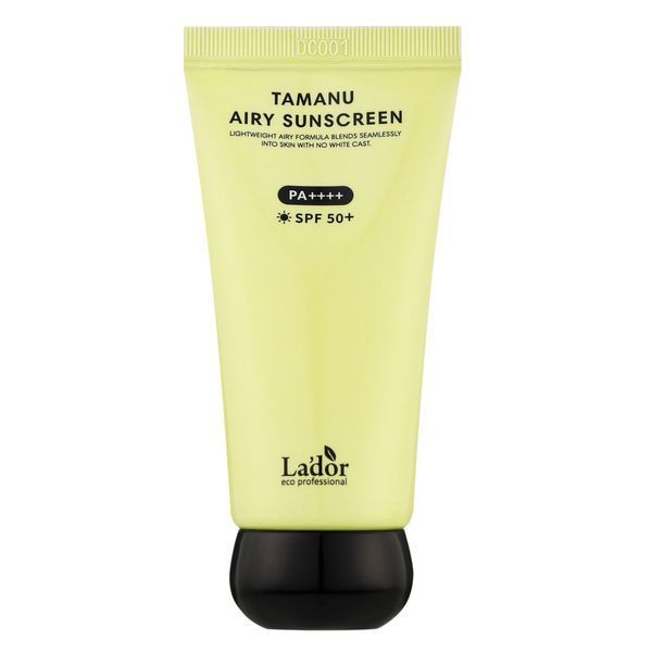 Легкий солнцезащитный крем с маслом тамана La'dor Tamanu Airy Sunscreen SPF 50+ PA++++ 50ml so-80094 фото