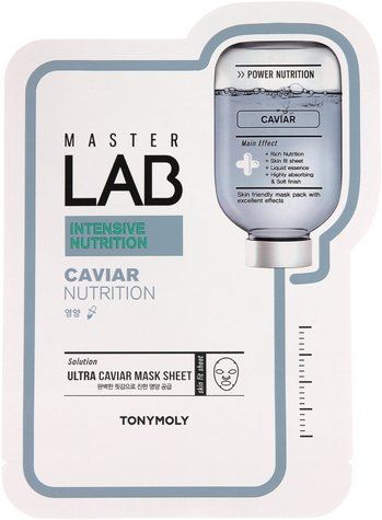 Тканинна маска для обличчя із чорною ікрою Tony Moly Master Lab Caviar Mask 19g tk-6151 фото