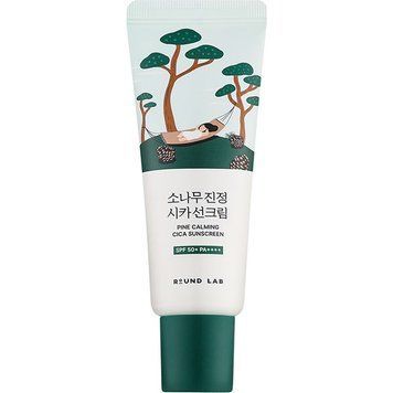 Сонцезахисний крем з екстрактом голок сосни ROUND LAB PINE CALMING CICA SUNSCREEN 40ml so-42403 фото