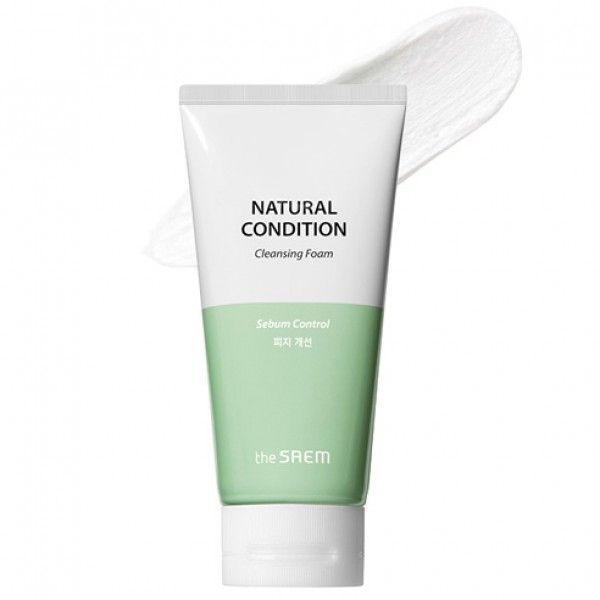 Пена для умывания себорегулирующая с маслом чайного дерева The Saem Natural Condition Cleansing Foam Sebum Controlling 150ml pe-2974 фото