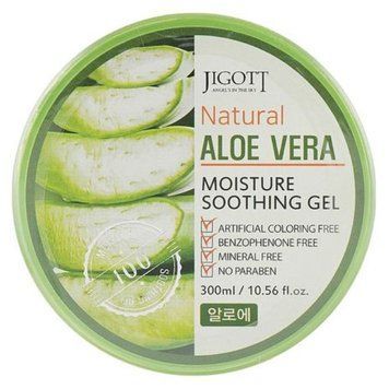 Універсальний гель для обличчя та тіла Jigott Natural Aloe Vera Moisture Soothing Gel 300ml ge-11435 фото
