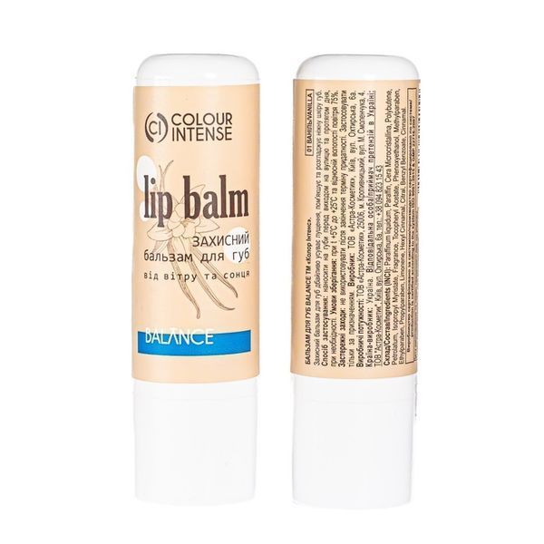Бальзам для губ Lip balm Balance Colour Intense 01 Ваниль ci-24154 фото
