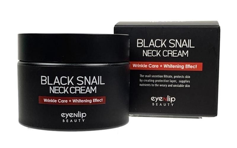 Крем зволожуючий з муцином равлики для шиї Eyenlip BLACK SNAIL NECK CREAM 50ml kr-4348 фото