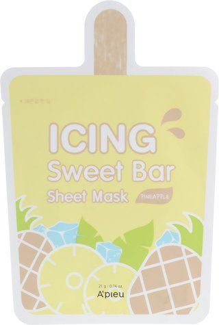 Тканинна маска з екстрактом ананасу A'pieu icing sweet bar sheet mask pineapple 21g tk-11496 фото