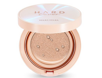 Тональний кушон для обличчя зі змінним блоком HOLIKA Hard Cover Glow Cushion EX Set 03 Sand Ivrory ku-82896 фото