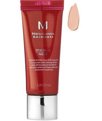 ВВ Крем Матуючий З Ідеальним Покриттям Missha M Perfect Cover BB Cream SPF42 PA+++ 20ml, 13 відтінок світлий беж vv-6038 фото