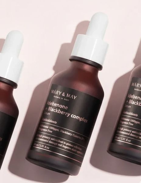 Сироватка для обличчя антиоксидантна з ідебеноном Mary & May Idebenone + Blackberry Complex Serum 80ml au-82712 фото