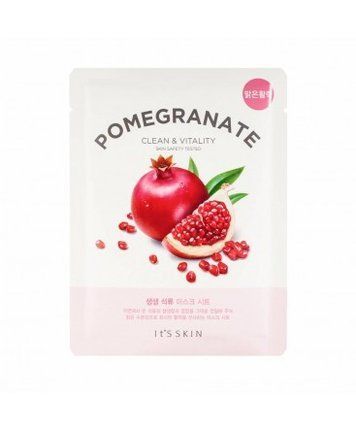Тканинна маска для обличчя укріплююча з екстрактом гранату It's Skin The Fresh Pomegrante Mask Sheet tk-5594 фото