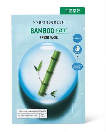 Маска для обличчя BRING GREEN Fresh Mask Sheet Bamboo Hyalu br-07656 фото