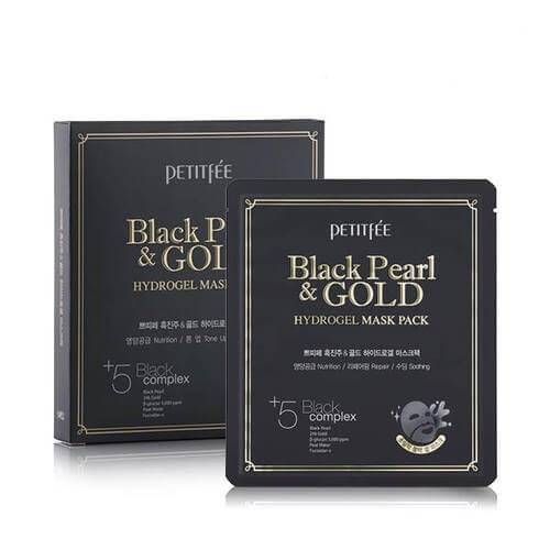 Гідрогелева Маска З Екстрактом Чорних Перлів І Колоїдного Золота PETITFEE Black Pearl & Gold Hydroge gi-929 фото Гідрогелева Маска З Екстрактом Чорних Перлів І Колоїдного Золота PETITFEE Black Pearl & Gold Hydroge gi-929 фото
