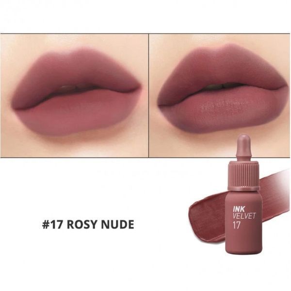 Матовый стойкий тинт для губ Peripera Ink Velvet 017 Rosy Nude gu-16235 фото