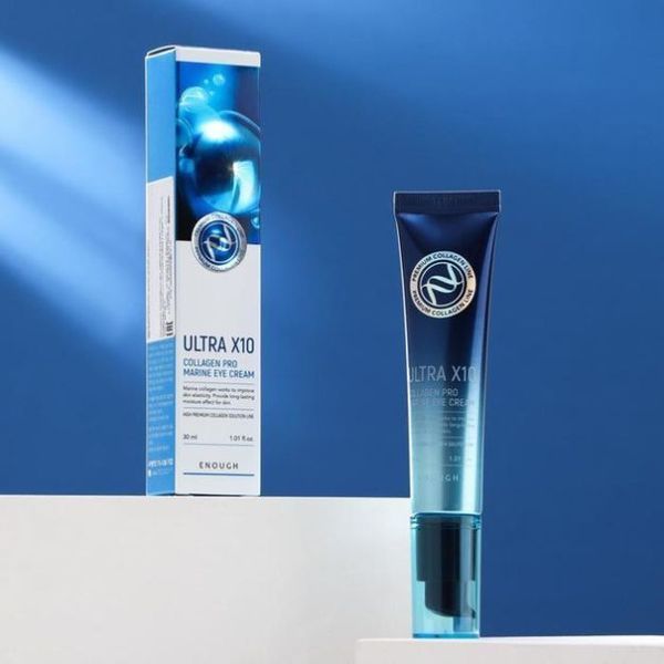 Омолоджуючий крем для повік із колагеном Enough Premium Ultra X10 Pro Marine Eye Cream 30ml au-8486 фото