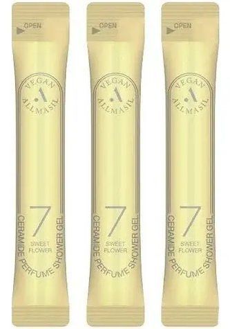 Парфюмированный гель для душа ALLMASIL 7 CERAMIDE PERFUME SHOWER GEL_Sweet Flower 8ml ge-62617 фото