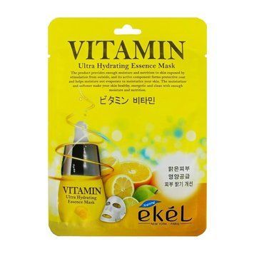 Тканинна маска EKEL Ultra Hydrating Essence Mask Pack Vitamin ma-62345 фото