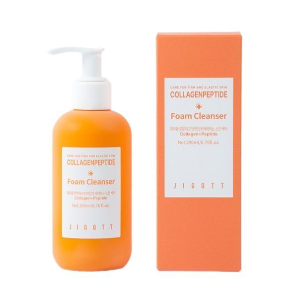 Пінка для вмивання Jigott CollagenPeptide Foam Cleanser 200ml au-83475 фото