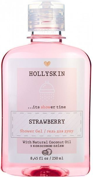 Гель для душа натуральный с ароматом клубники Hollyskin Strawberry 250ml ge-5377 фото