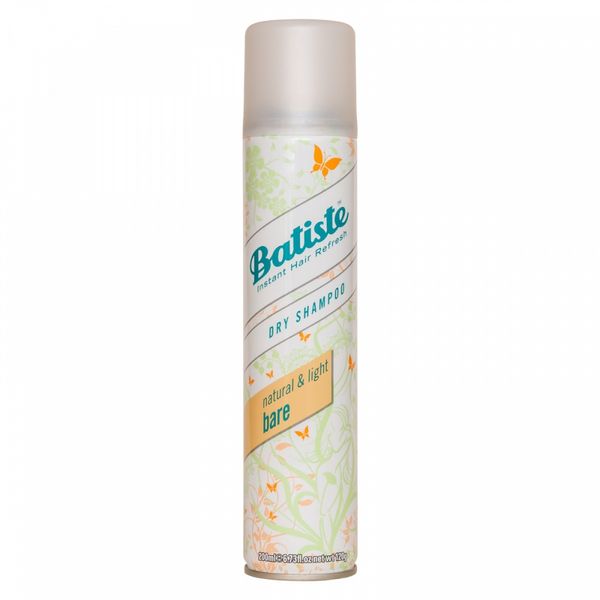 Шампунь сухой бессульфатный для волос Batiste Dry Shampoo Natural Light Bare 200ml 50360420 фото