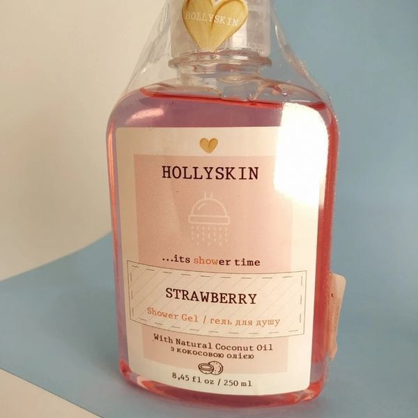 Гель для душа натуральный с ароматом клубники Hollyskin Strawberry 250ml ge-5377 фото