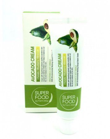 Крем питательный с экстрактом авокадо для лица Farm Stay Avocado Cream Super Food 60g au-6225 фото