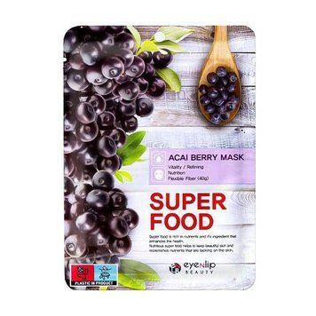 Тканевая маска для лица Eyenlip Super Food Mask # Acai Berry x 1ea pa-7124 фото