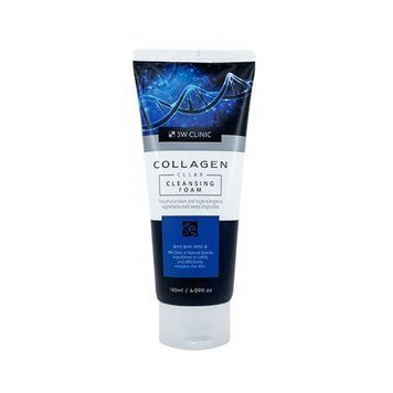 ПЕНКА ДЛЯ УМЫВАНИЯ 3w clinic COLLAGEN CLEAR CLEANSING FOAM 180 мл wc-07453 фото