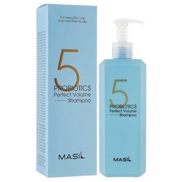 Шампунь із пробіотиками для об'єму волосся Masil 5 Probiotics Perfect Volume Shampoo 500ml sh-8023 фото