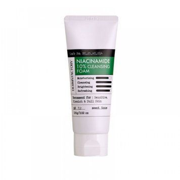 Освіжаюча пінка 100 мл DERMA FACTORY NIACINAMIDE 10% CLEANSING FOAM pi-19674 фото