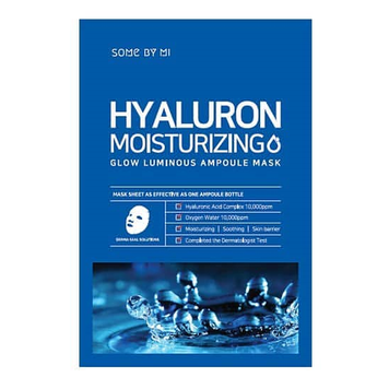 Маска Увлажняющая С Гиалуроновой Кислотой Some By Mi Hyaluron Moisturizing Glow Luminous Ampoule Mask tk-1679 фото