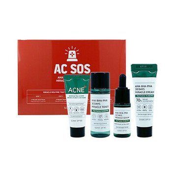 Набір: Пінка, Тонер, Сироватка І Крем З Кислотами Для Проблемної Шкіри Some By Mi na-2242 фото