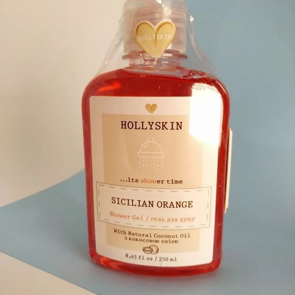 Гель для душу натуральний з ароматом апельсину сицилійського Hollyskin Sicilian Orange 250ml ge-5381 фото