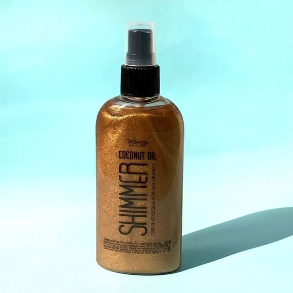 Кокосова олія для засмаги з шиммером Coconut Oil Shimmer 200 ml za-09868 фото
