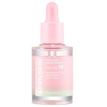 Заспокійлива сироватка для обличчя з алое APRIL SKIN PINK ALOE MUCIN SERUM_30ML pi-09845 фото