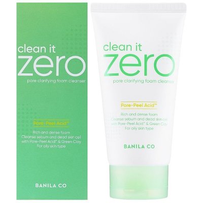 Пінка для комбі та жирної шкіри Banila Co Clean it Zero Pore Clarifying Foam Cleanser 150ml pe-10630 фото