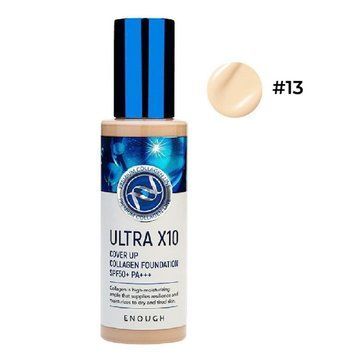 Тональная Основа Премиальная Ультраувлажняющая С Коллагеном Enough ULTRA X10 Cover Up Collagen Foundation SPF50+ PA+++ #13 (100 ml) vv-2075 фото
