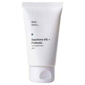 Нічний крем для обличчя з пребіотиком і скваланом Sane Squalane 6% + Prebiotic Nourishing Night Crea li-7664 фото