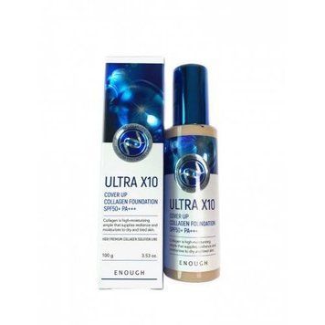 Тональная Основа Премиальная Ультраувлажняющая С Коллагеном Enough ULTRA X10 Cover Up Collagen Foundation SPF50+ PA+++ #13 (100 ml) vv-2075 фото