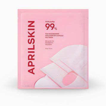 Гелева маска-капсула APRIL SKIN TXA NIACINAMIDE COLLAGEN 99 CAPSULE GEL MASK pi-19639 фото