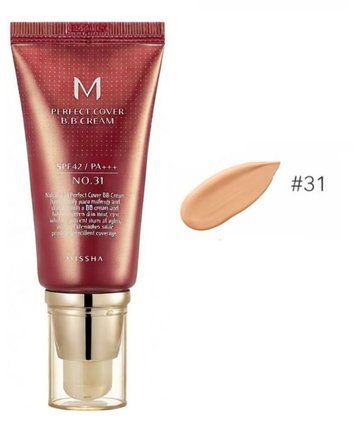 ВВ Крем Матирующий С Идеальным Покрытием Missha M Perfect Cover BB Cream SPF42 PA+++ 50ml, 31 оттенок - золотой беж vv-2523 фото
