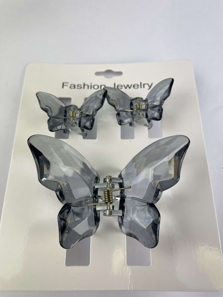 Набір заколок для волосся Hair Clip Set Crystal Grey 1*8cm/2*4cm dl-66463 фото