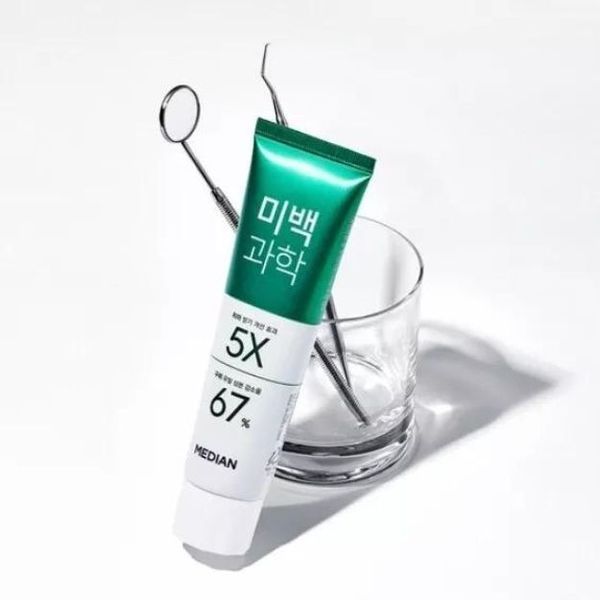 Відбілююча зубна паста Median Whitening Science Toothpaste Plum Mint Scent 100 G zu-11136 фото
