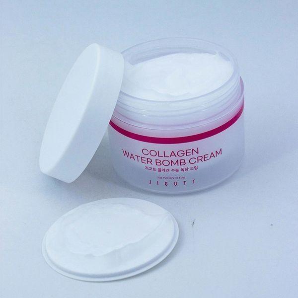 Зволожувальний крем для обличчя з колагеном Jigott Collagen Water bomb Cream 150ml au-82867 фото