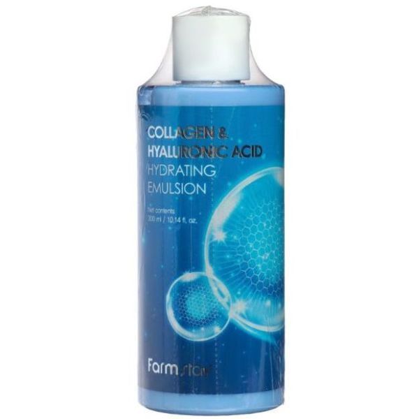 Увлажняющая эссенция для лица FarmStay Collagen & Hyaluronic Acid Hydrating Emulsion 300ml em-11428 фото